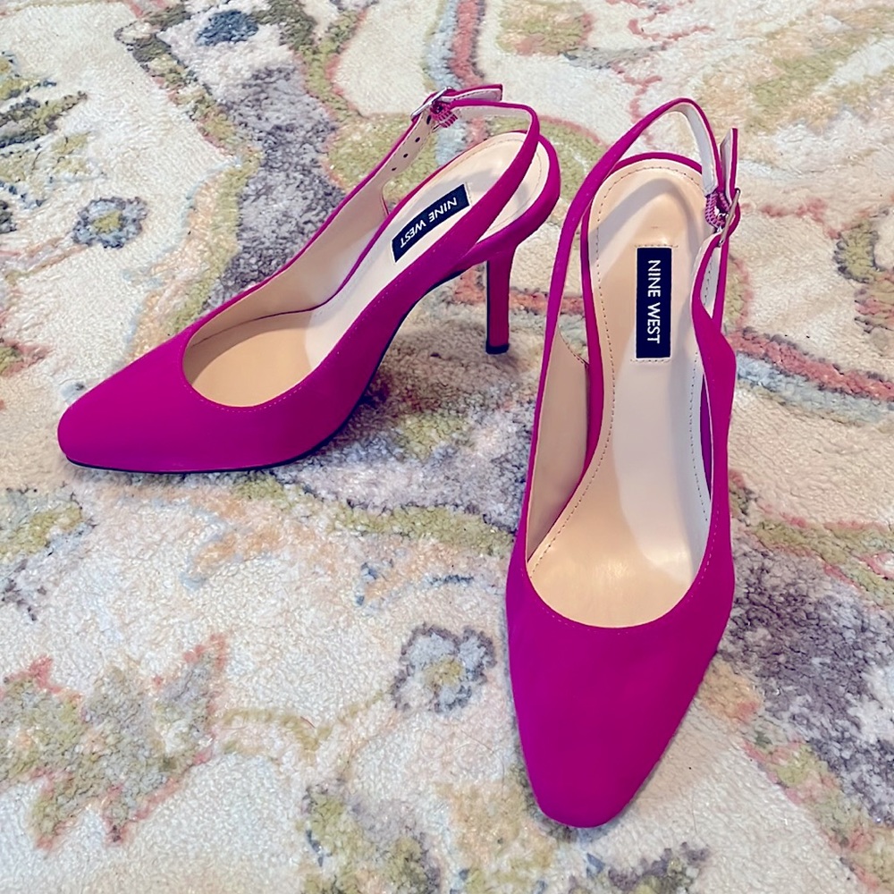 Nine West Suede Slingback Pumps